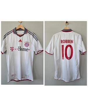 Official Adidas Bayern Munich 2009 Away Robben 10 Soccer Jersey Men S  Y2K Sport